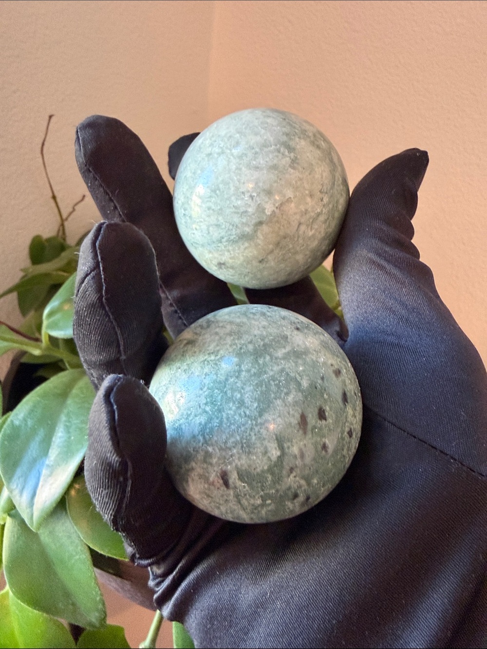 Jade Crystal Spheres